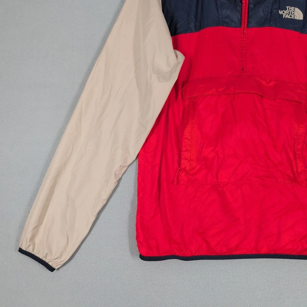 The North Face Jacket Mens Small Red Windwall Pullover Anorak Windbreaker
